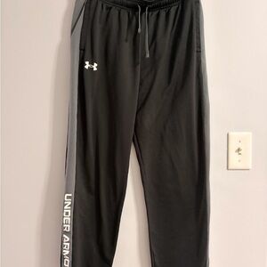 Boys Youth YXL/ JTG Under Armour Black and Gray Athletic Pants